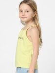 KIDS ONLY Girls Typography Print Halter Neck Cotton Top