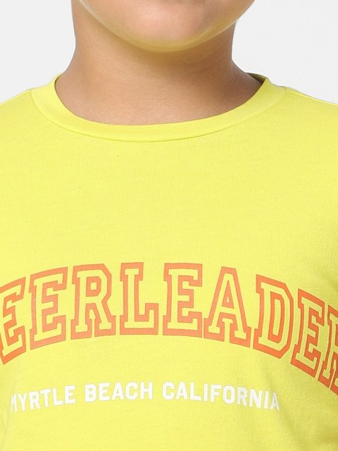 KIDS ONLY Girls Typography Printed Cotton T-shirt