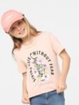 KIDS ONLY Girls Typography Printed Cotton T-shirt