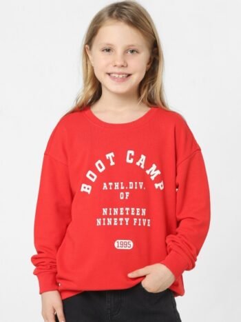 KIDS ONLY Girls Typography Printed Sweatshirt
