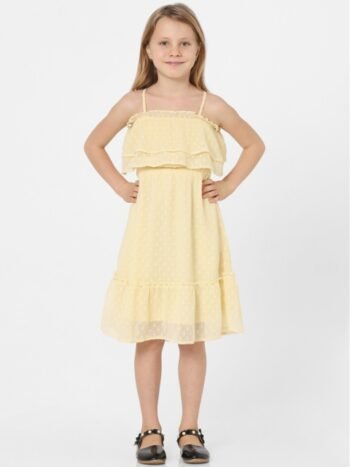 KIDS ONLY Girls Yellow Layered Dress