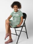 KIDS ONLY Green Peter Pan Collar A-Line Dress