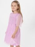 KIDS ONLY Purple Checked A-Line Dress