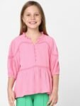 KIDS ONLY Round Neck Puff Sleeve Top
