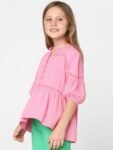 KIDS ONLY Round Neck Puff Sleeve Top
