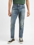 Levis Men 512 Slim Tapered Fit Low-Rise Heavy Fade Stretchable Jeans