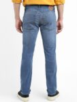 Levis Men Mid Rise Light Fade Clean Look Whiskers & Chevrons 65504 Skinny Fit Jeans