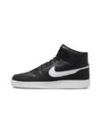 Nike Men Black Solid Leather Ebernon Mid-Top Sneakers