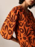 ONLY Animal Print Puff Sleeve Blouson Top