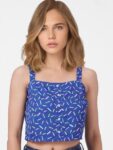 ONLY Blue Geometric Print Top