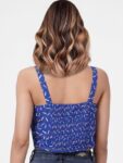 ONLY Blue Geometric Print Top