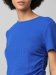 ONLY Blue Solid Crop Top