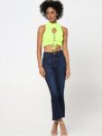 ONLY Fluorescent Green Crop Top