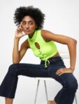 ONLY Fluorescent Green Crop Top