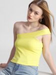 ONLY Off-Shoulder Cotton Cropped Bardot Top