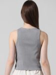 ONLY Onl Uexring Sleeveless Ribbed Fitted Top