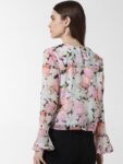 ONLY ONLPROMISE LS Floral Printed Bell Sleeve Top