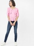 ONLY Pink Blouson Top