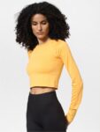 ONLY Round Neck Long Sleeves Crop Top