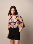 ONLY Women Floral Printed V-Neck Top