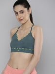 Puma Grey Strong Strappy Sustainable Bra Lightly Padded 52222518