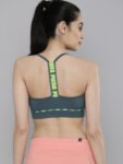 Puma Grey Strong Strappy Sustainable Bra Lightly Padded 52222518