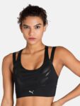 Puma Nova Shine Eversculpt Logo Printed Workout Bra