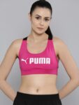 Puma Typography Full Coverage Heavily Padded Fit Mid Impact Training Sustainable Bra 52219264