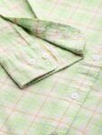 LEVI’S Men Checkered Casual Green Shirt