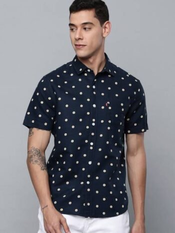 LEVI'S Men Printed Casual Brown Shirt
