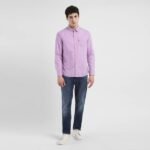 LEVI’S Men Solid Casual Purple Shirt