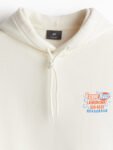H&M Men Loose Fit Printed Hoodie