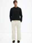 H&M Men Pure Cotton Relaxed Fit Corduroy Trousers
