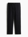 H&M Men’s Solid Relaxed Fit Mid RIse Trousers