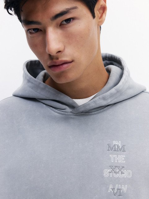 H&M Oversized Fit Washed Hoodie