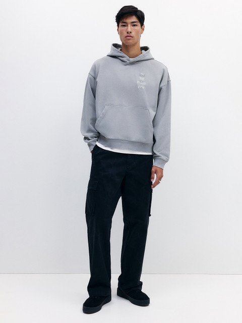 H&M Oversized Fit Washed Hoodie