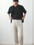H&M Regular Fit Linen Trousers
